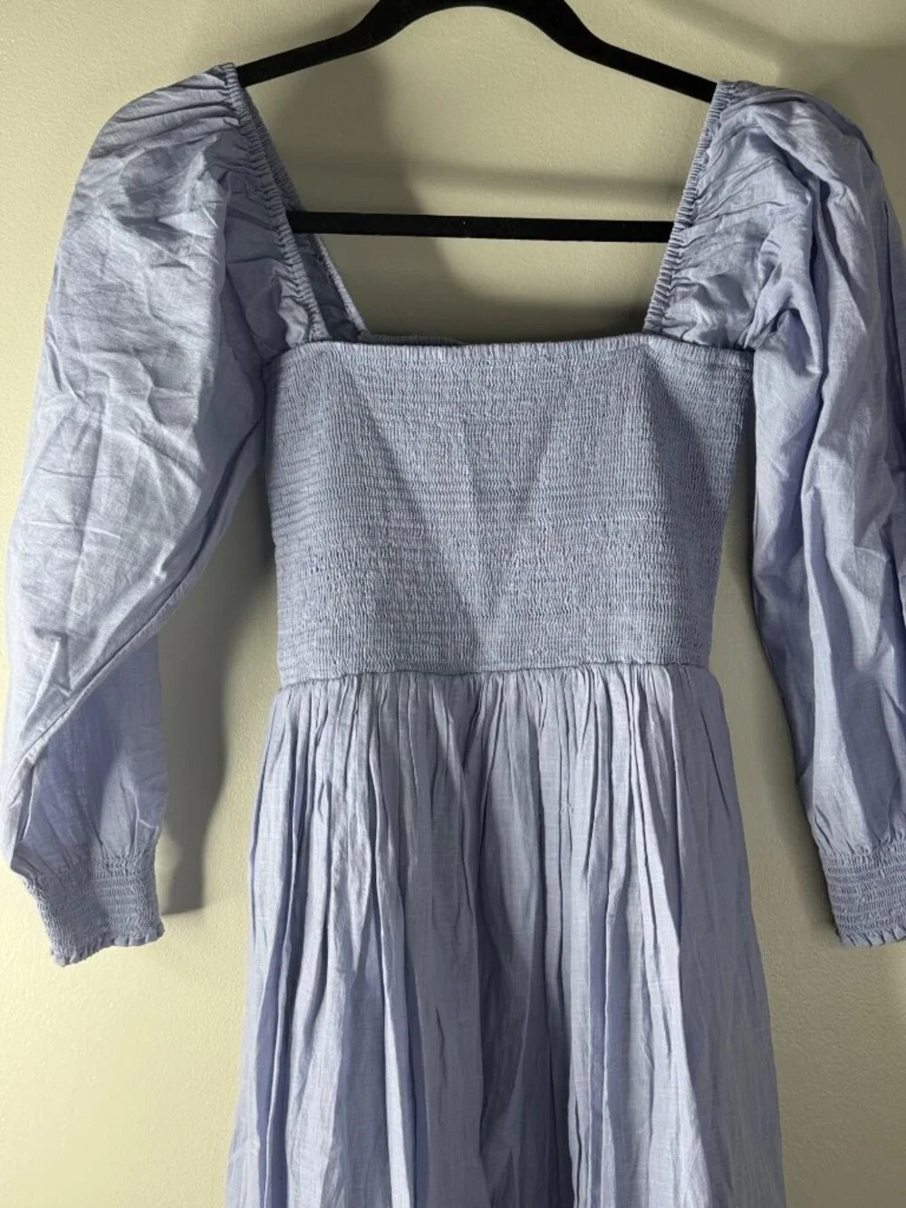 NWT Free People We The Free Perfect Storm Midi Dress in Blue Heron Size XS